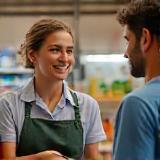Membro dello staff di Amico Animale che consiglia un cliente